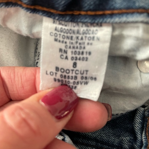 Harley Davidson bootcut jeans size 8 - Picture 6 of 8